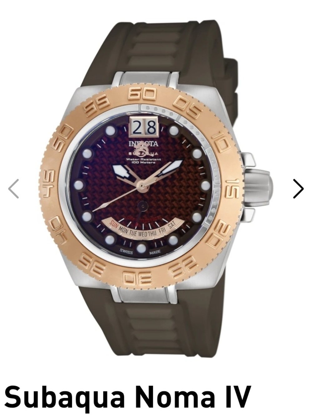 Invicta Subaqua Noma IV Men’s 45mm Watch - Brown/Gold